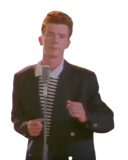 Blurred background image of Rick Astley